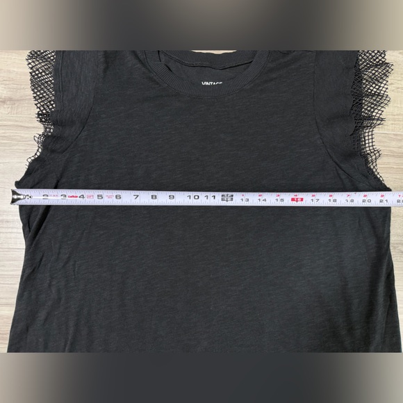 Torrid Black Top with Mesh Sleeves - Picture 6 of 9